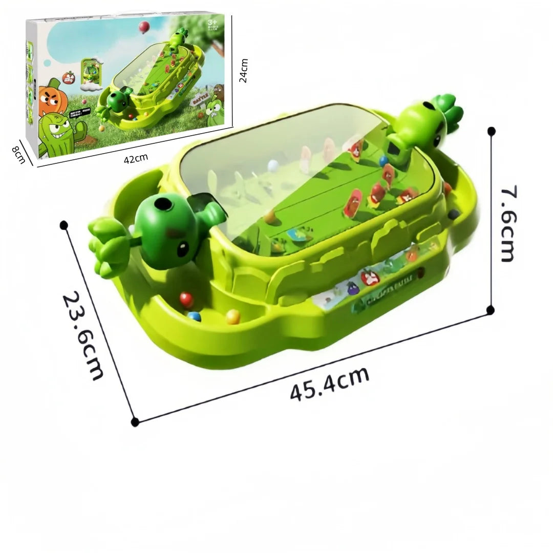 Plants vs Zombies 2-Player Tabletop Shooting Battle Game | Family Party Toy for Kids & Adults