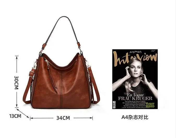 Women's Large Hobo Bucket Shoulder Bag