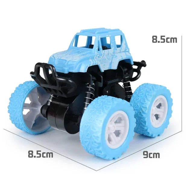 Toys Car Four-wheel Drive Off-road Vehicle Stunt Dump Cars Double-Side Inertia Car Boy Toy Car Pull Back Kids Toy Gift