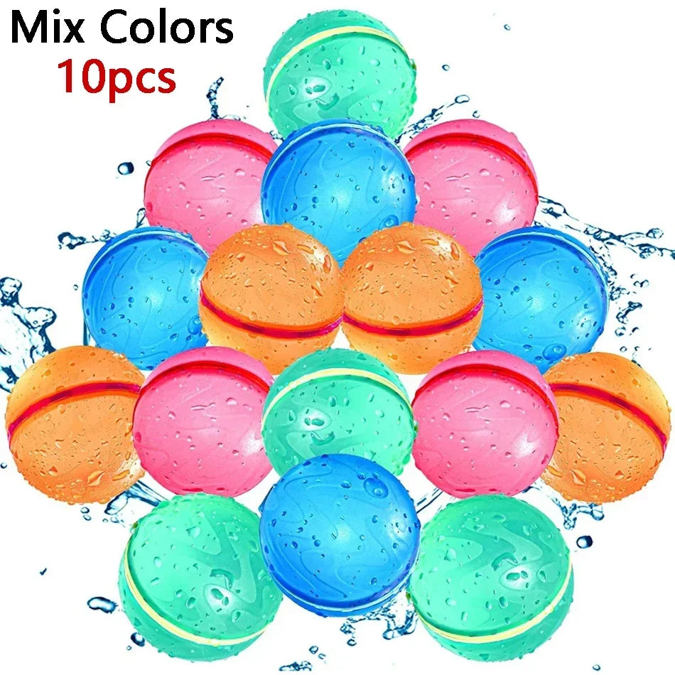 Reusable Self-Sealing Water Balloons | Quick Fill Splash Balls | Kids Outdoor Fun | 4–50 Pack