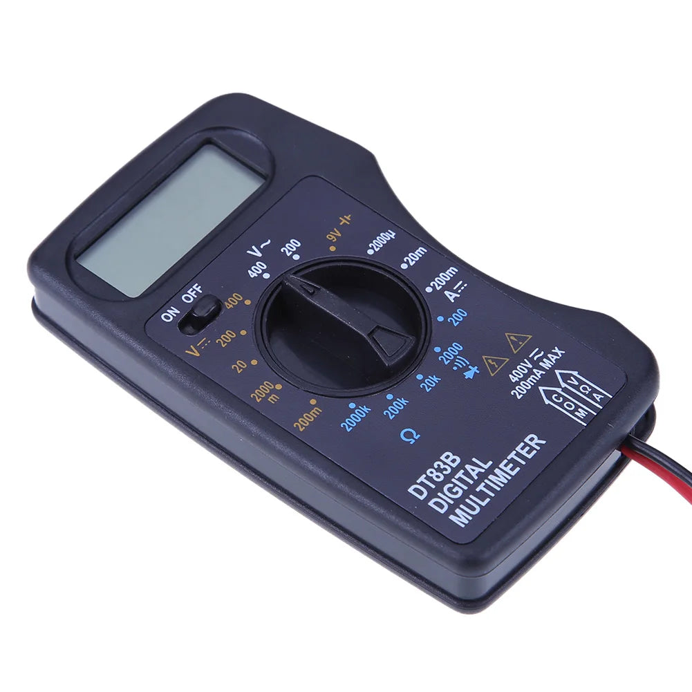 DT83B Portable Digital Multimeter 1999 Counts Mini Pocket Ammeter Voltmeter Current Voltage Ohm Meter Battery Capacity Tester