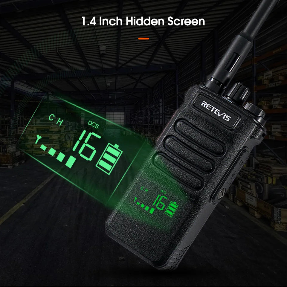 Retevis RT86 Walkie Talkie Professional Two Way Radio Long Range Walkie Talkie Communication radio for Outdoor Business