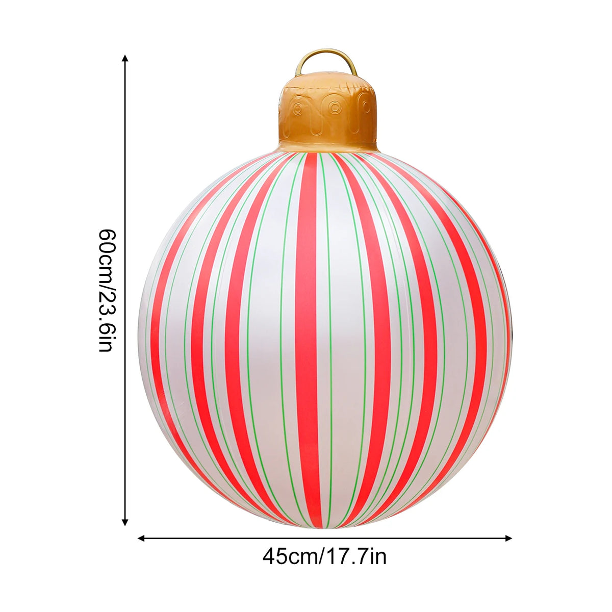 Large Inflatable Christmas Ornament Ball, 1 Piece