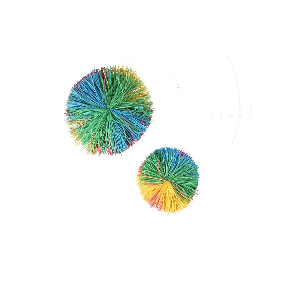 Stress Relief Anti-Stress Colorful Rainbow Fidget Sensory Ball Baby Stretchy Ball Bouncy Stress Balls Monkey Stringy Balls