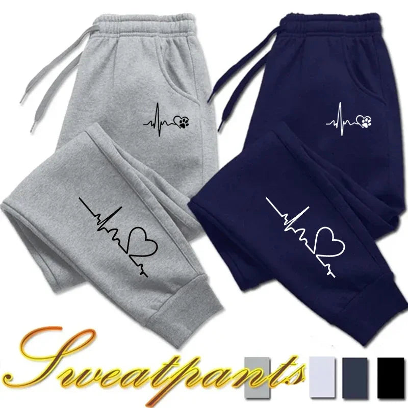 2026 New Womens Sweatpants Printed Casual Pants Outdoors Fitness Sports Jogging Woman Trousers Daily Fashion Sportswear 4 Colors