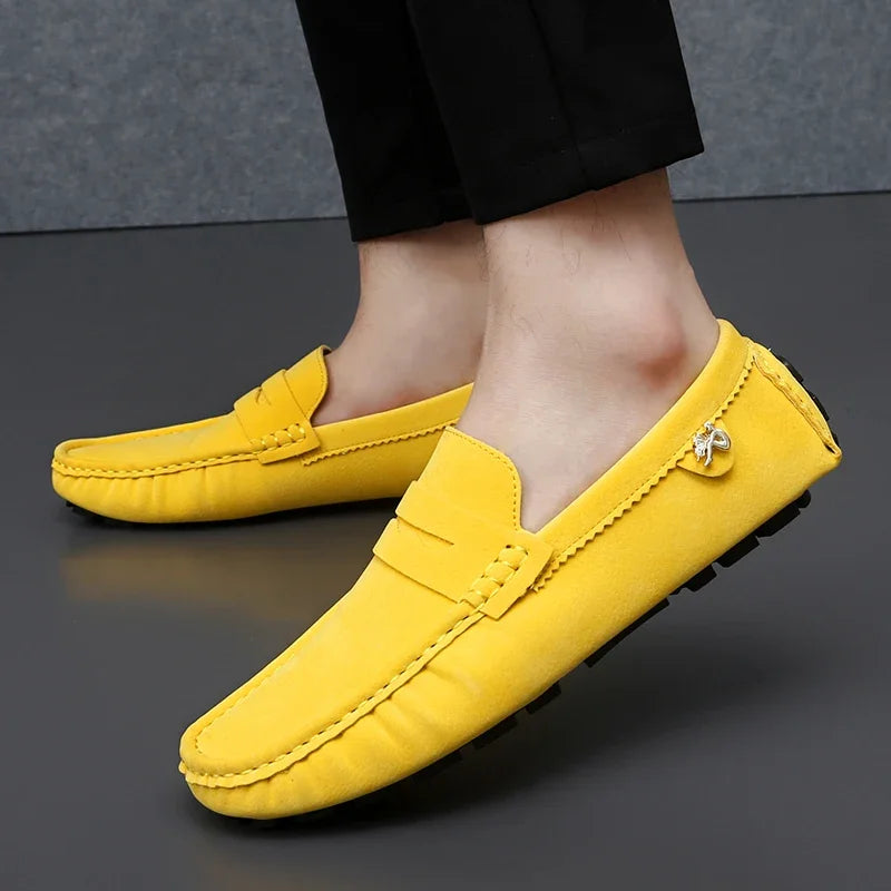 Shoes Men Casual Shoes Fashion Men Shoes Genuine Leather Men Loafers Moccasins Slip on Men Flats Male Driving Shoes