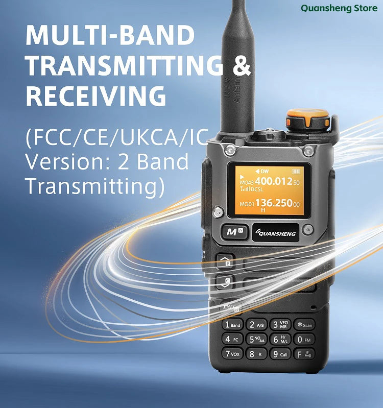 Quansheng UV K5 8 Walkie Talkie Am Fm Communication Two Way Radio Receiver Ham Amateur Long Range Wireless Set Transceiver