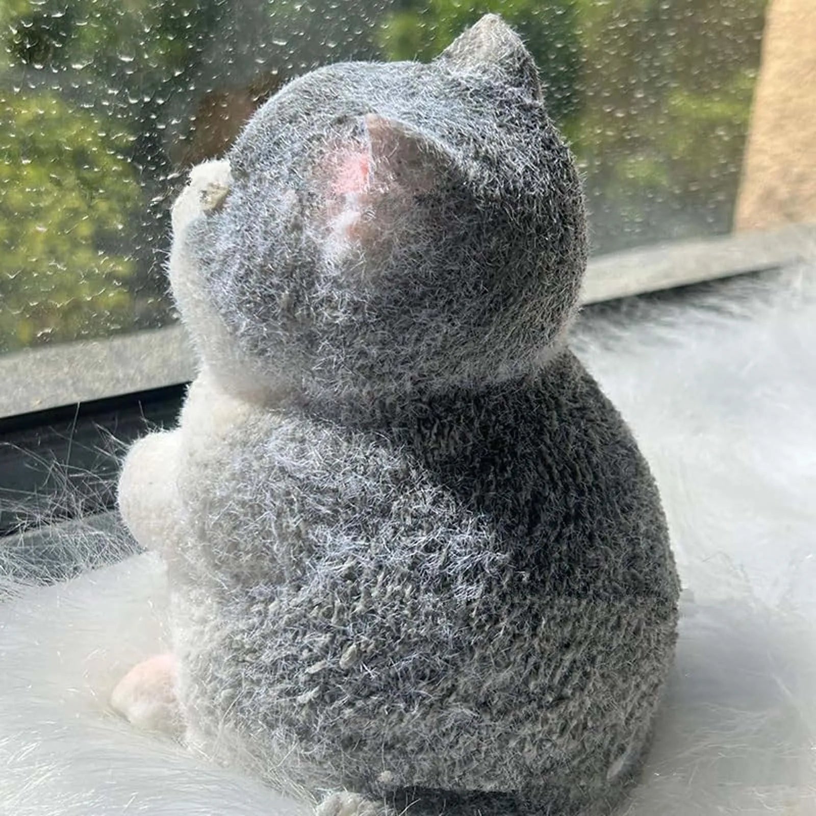 Simulated Fat Cat Stress Relief Pinch Toy Handmade Mini Cute Animal Desktop Ornaments Slow Rebound Squeeze Relaxation Toy