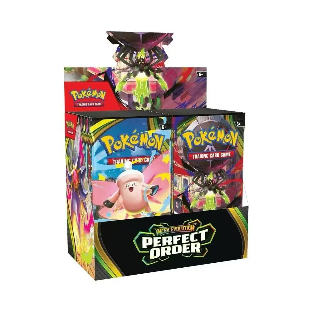 360 PCS Pokemon Mega Evolution Perfect Order Booster Box card English Rare Holographic English Booster Battle Transaction Card