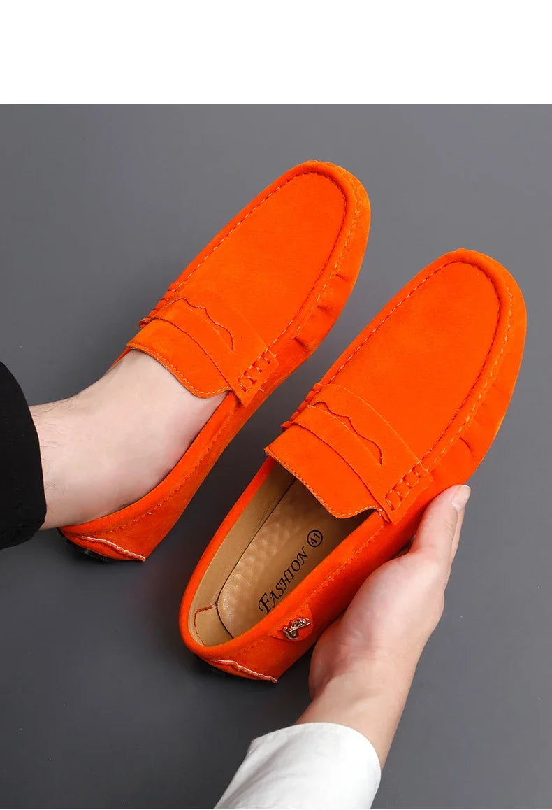 Shoes Men Casual Shoes Fashion Men Shoes Genuine Leather Men Loafers Moccasins Slip on Men Flats Male Driving Shoes