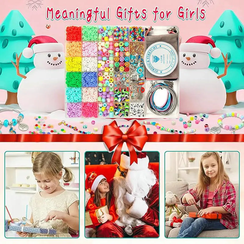 3400-Piece Friendship Bracelet Making Kit | DIY Beads & Charms | Beginner-Friendly | Gift for Girls