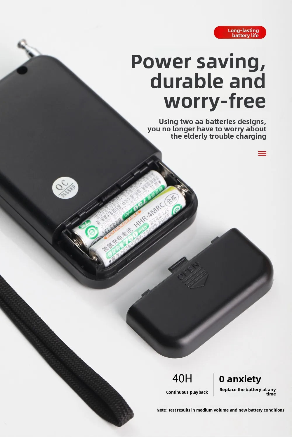 Emergency FM AM LED Screen small portable AA battery operated radio Mini Pocket Radio