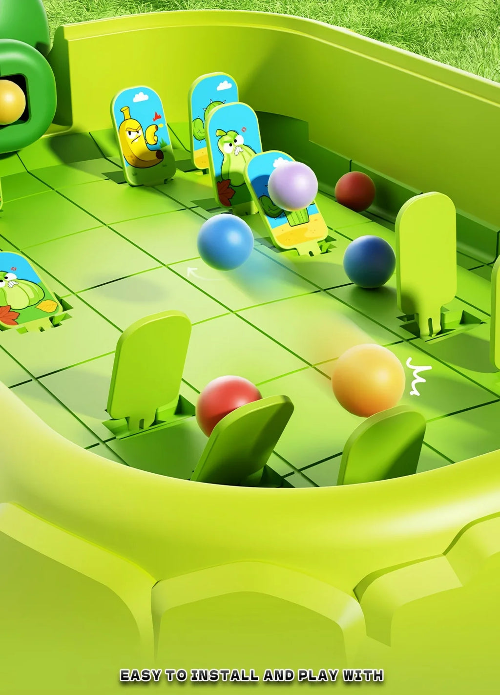 Plants vs Zombies 2-Player Tabletop Shooting Battle Game | Family Party Toy for Kids & Adults