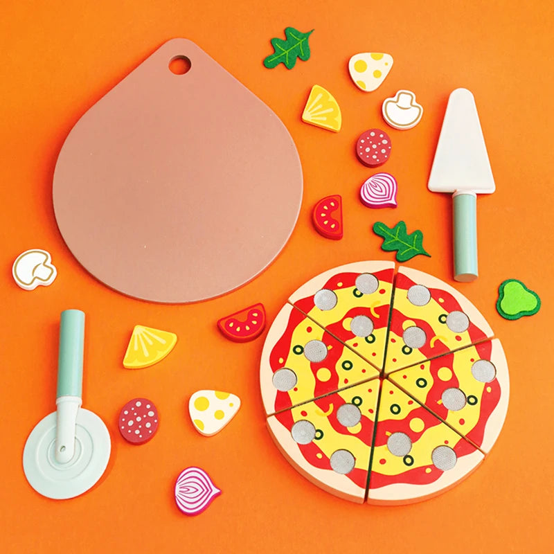 Tea Party Set Dessert Stand Playset ,Wooden Toys Pretend Play Food Kitchen Accessories for Toddler Tea Set Birthday Gift