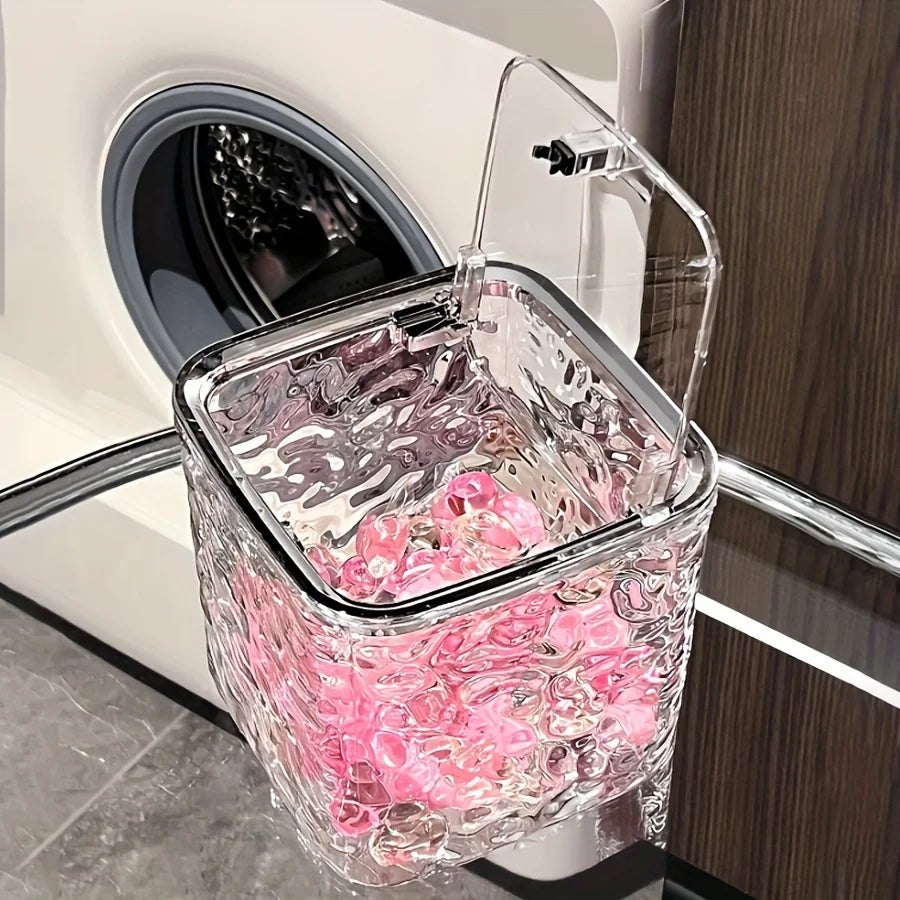 Laundry Pods Container For Laundry Room Organization Decor,Storage Box Laundry Powder Container for Laundry Organization