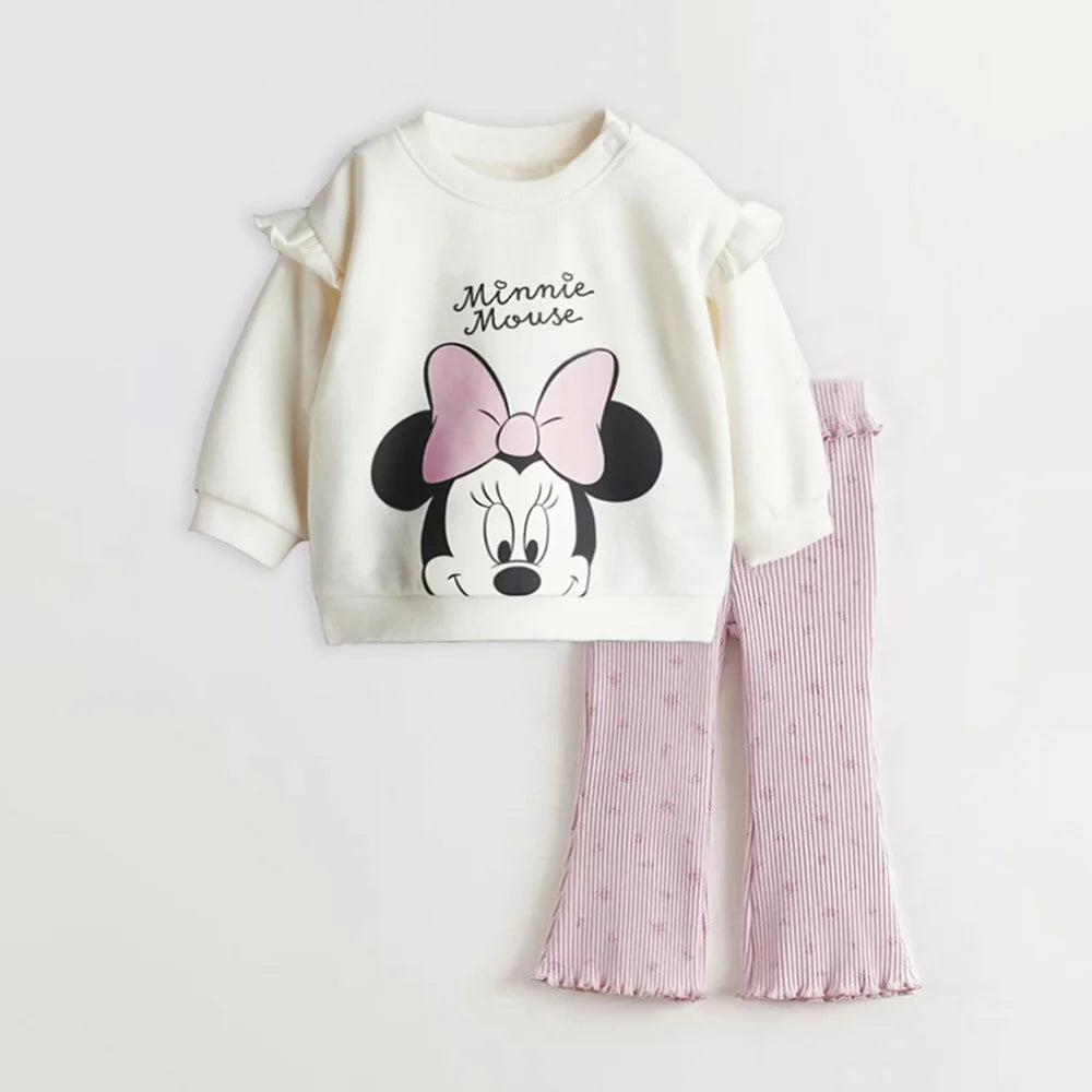 Toddler Girls Cartoon Sweatshirt & Leggings Set