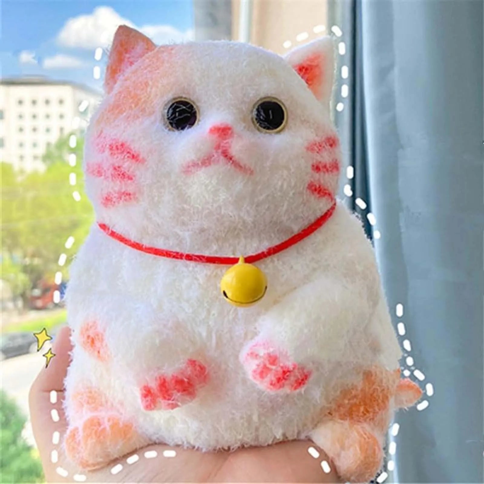 Simulated Fat Cat Stress Relief Pinch Toy Handmade Mini Cute Animal Desktop Ornaments Slow Rebound Squeeze Relaxation Toy