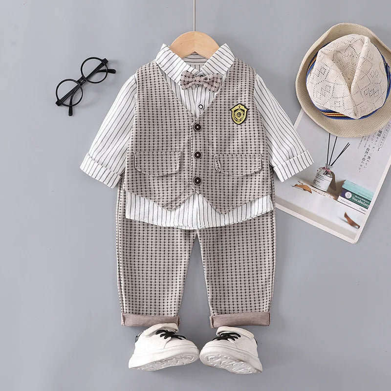 Toddler Boys Gentleman 3-Piece Formal Outfit Set