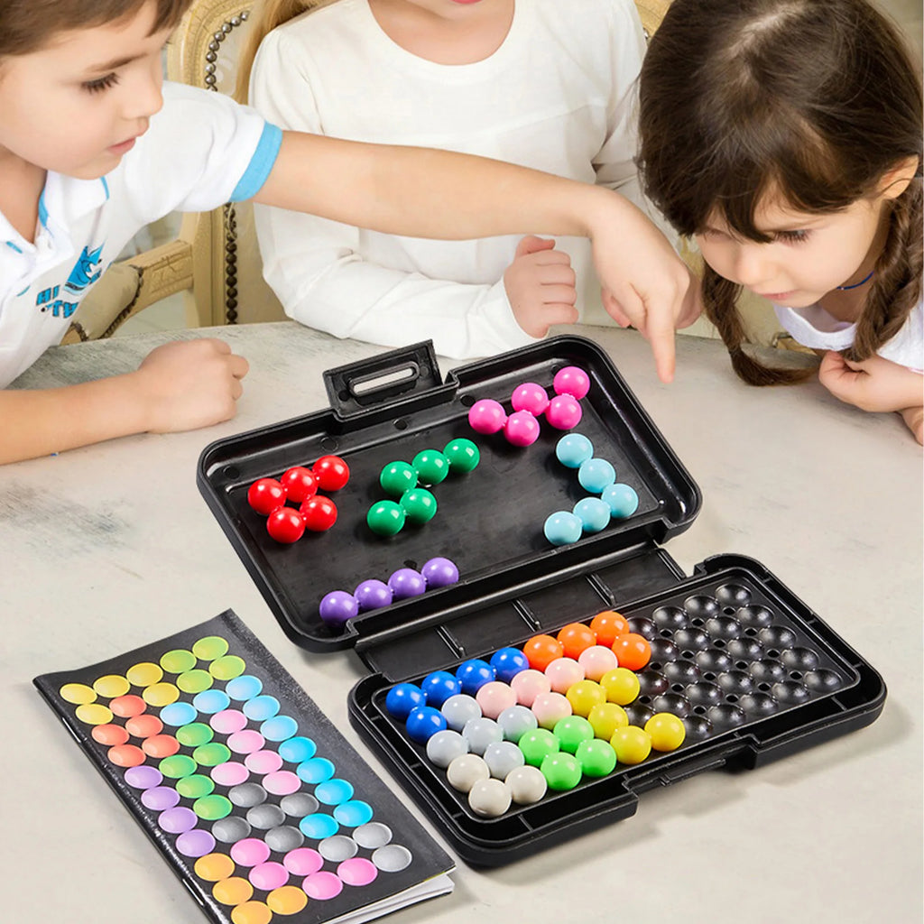 120 Challenges IQ 3D Pyramid Puzzle Board Game | Montessori Logic Toy for Kids