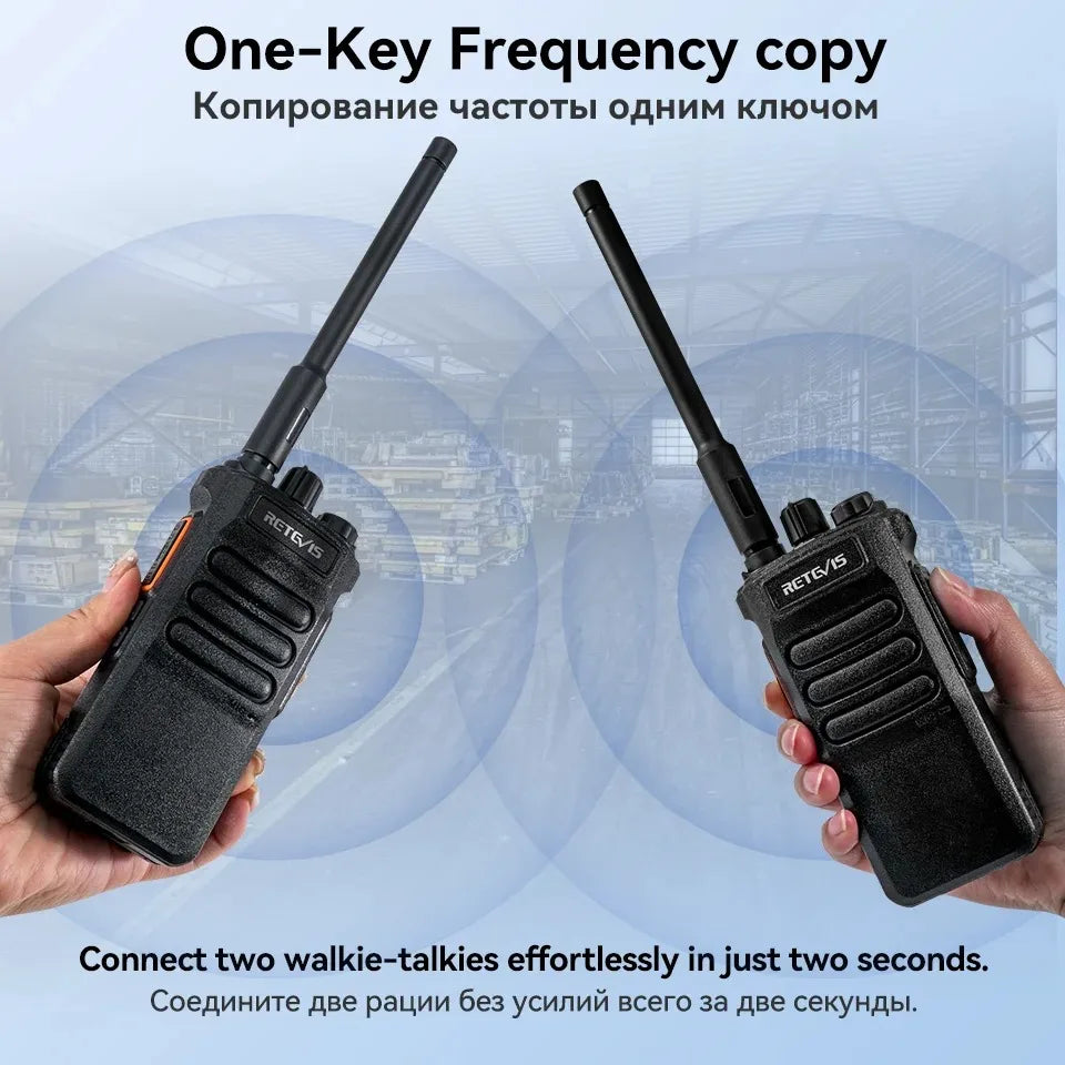 Retevis RT86 Walkie Talkie Professional Two Way Radio Long Range Walkie Talkie Communication radio for Outdoor Business