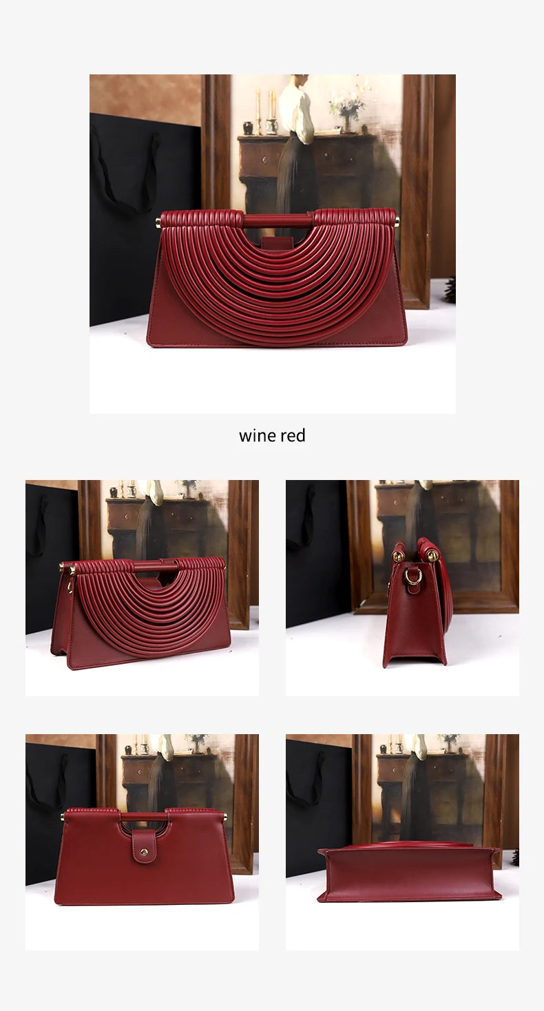 Women's Woven Line Tassel Tote Handbag