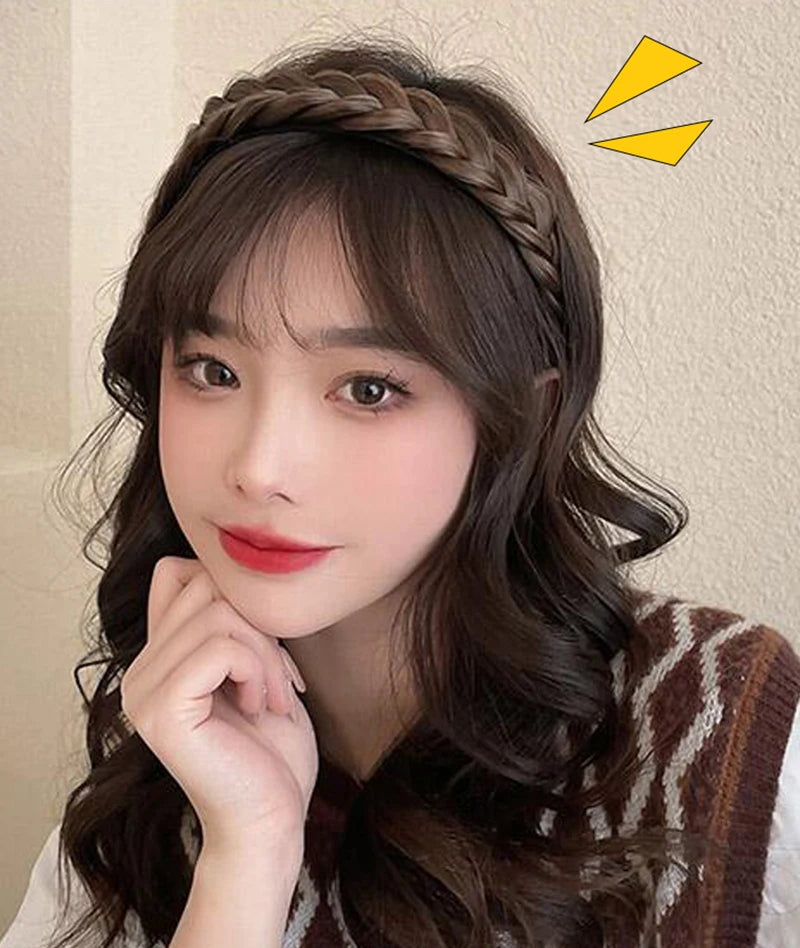 Braid Hair Band Women Fishbone Braid Wig Twist Braid Headband Hairpin Bohemia Non-slip Headdress Bridal Girls Hair Accessories