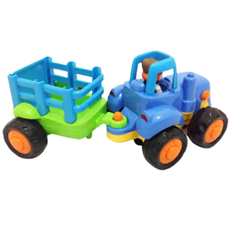 Friction Toy Car Engineering Van Model Kids Educational Vehicle Pull Back Mini Trucks Safe Material Tractors Car Model