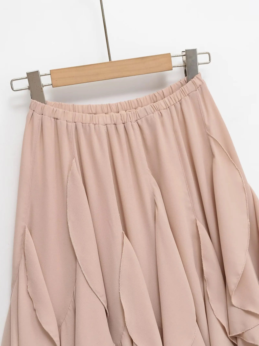 Women's Tiered Ruffle A-Line Midi Skirt