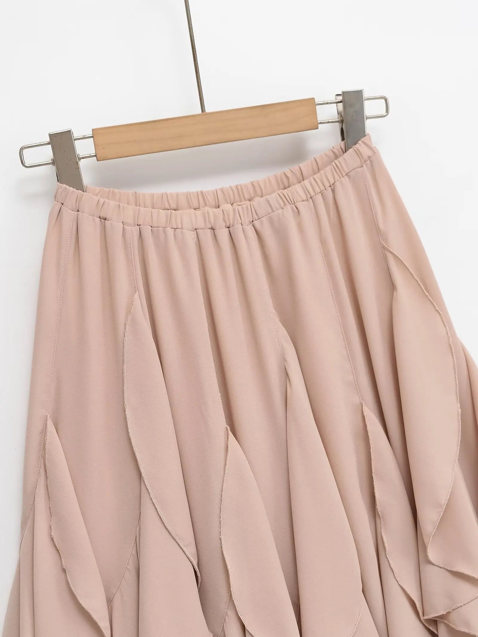 Women's Tiered Ruffle A-Line Midi Skirt
