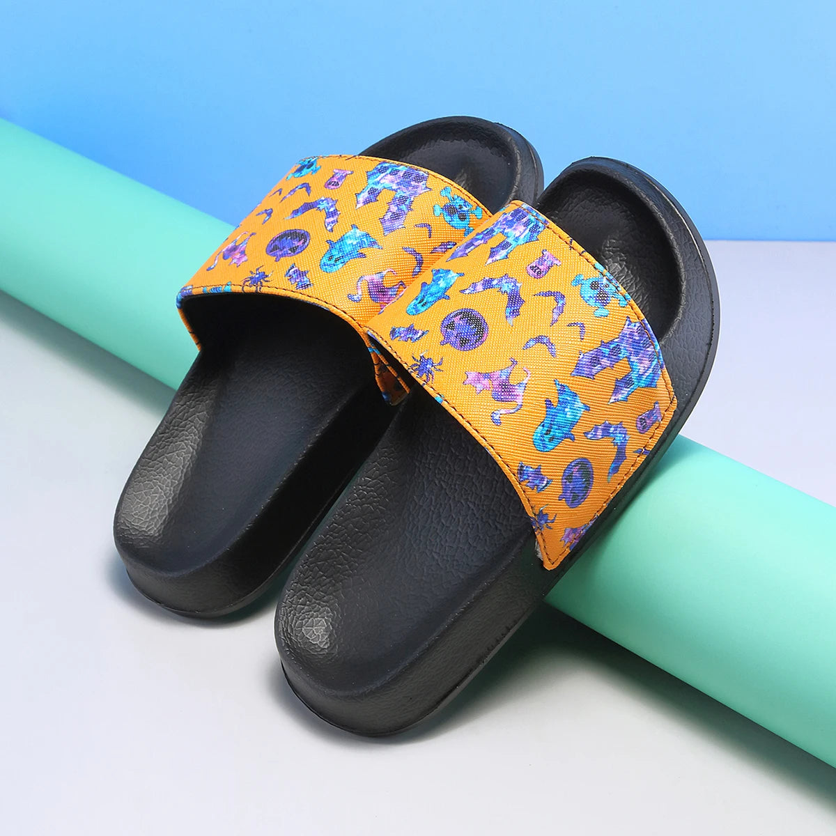 Kids' Cartoon PU Leather Sandal Slippers