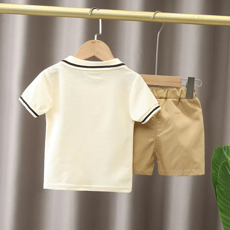 Baby & Toddler Boys' Cartoon T-Shirt & Shorts Summer Set