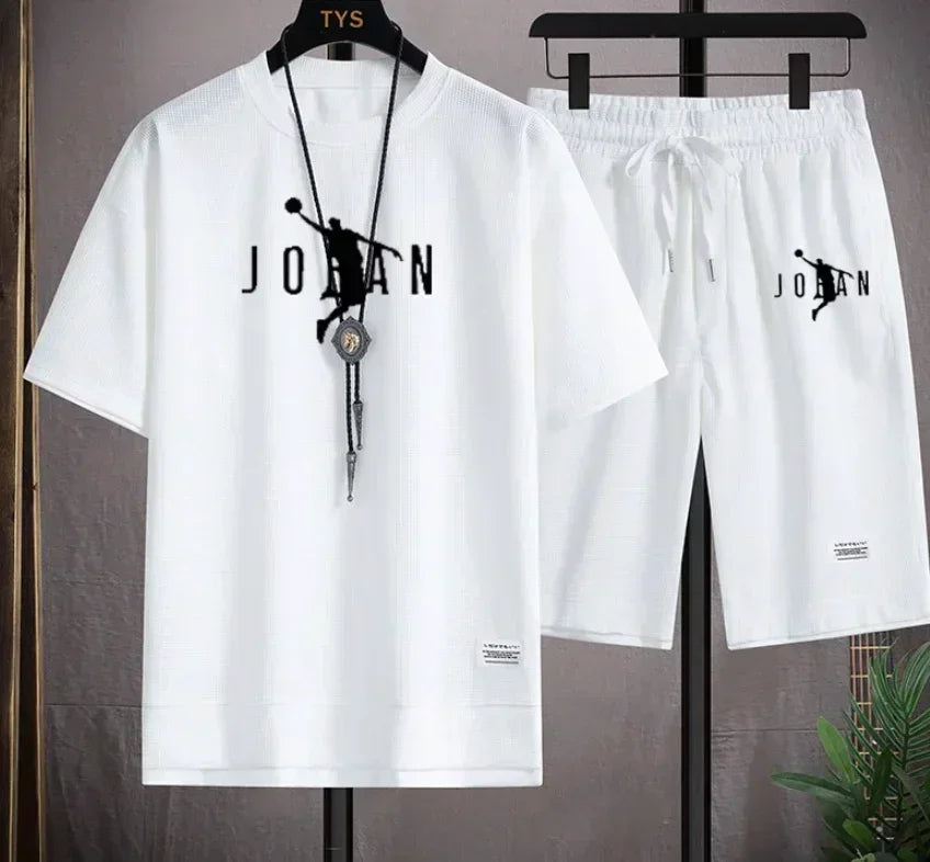 Summer men's suit brand new T-shirt clothing Designer clothing Fashion T-shirt blazer shorts 2-piece set