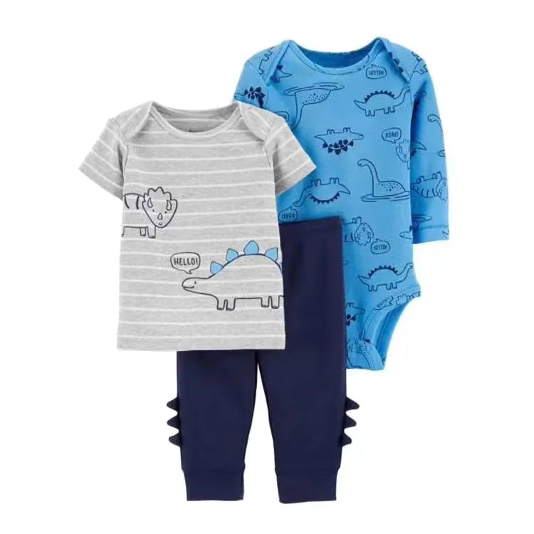 2025 Baby Girls Clothes Autumn Spring Newborn Infant Outfit Cotton Bodysuit Top And Bottom Pants Kids Toddler Clothing Set 6-24M