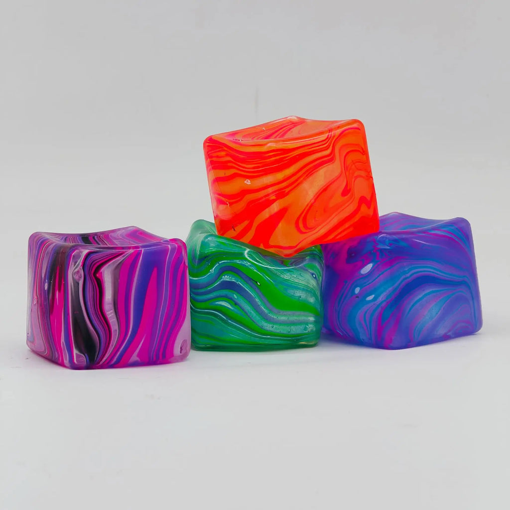 NeeDoh Nice Cube Sensory Squeeze Toy | Stress Relief Squishy Fidget Toy for Anxiety & Relaxation
