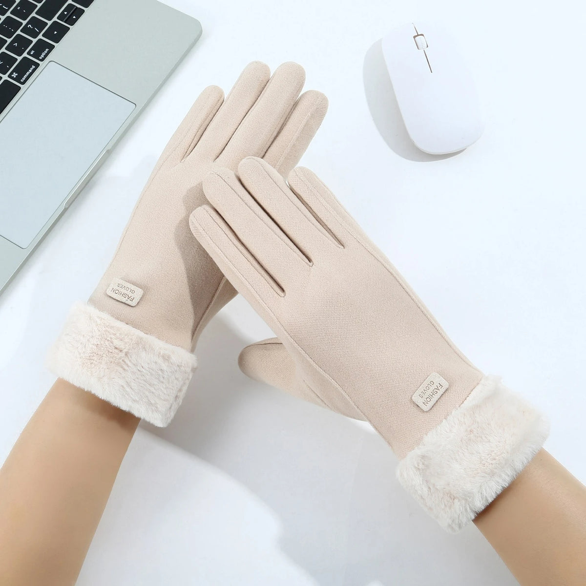 Women's Plush-Lined Touchscreen Gloves