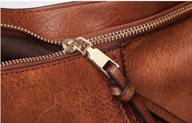 Women's Large Hobo Bucket Shoulder Bag