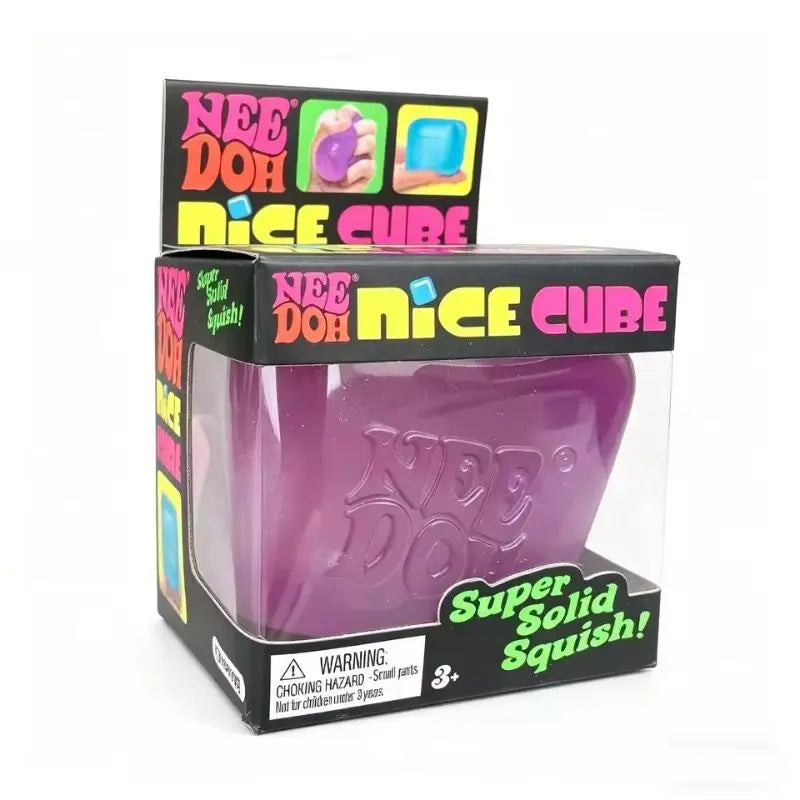 Needoh Nice Cube Sensory Stress Reliever | Fidget Tool for Anxiety & Focus — Kids & Adults
