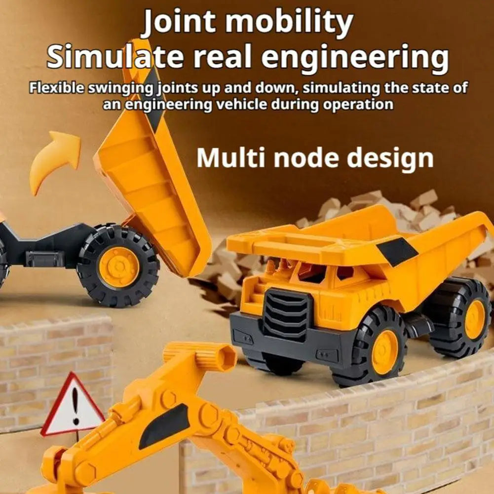 Excavator Truck Model Toy Engineering Vehicle Toddler Early Education Construction Vehicles Truck Boys Gifts