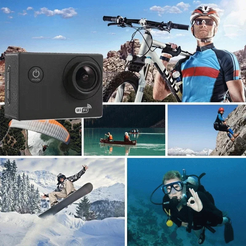 1080P Underwater Waterproof Sports Dv Multifunctional Outdoor Riding Locomotive Sports Camera Sports Camera Diving Camera