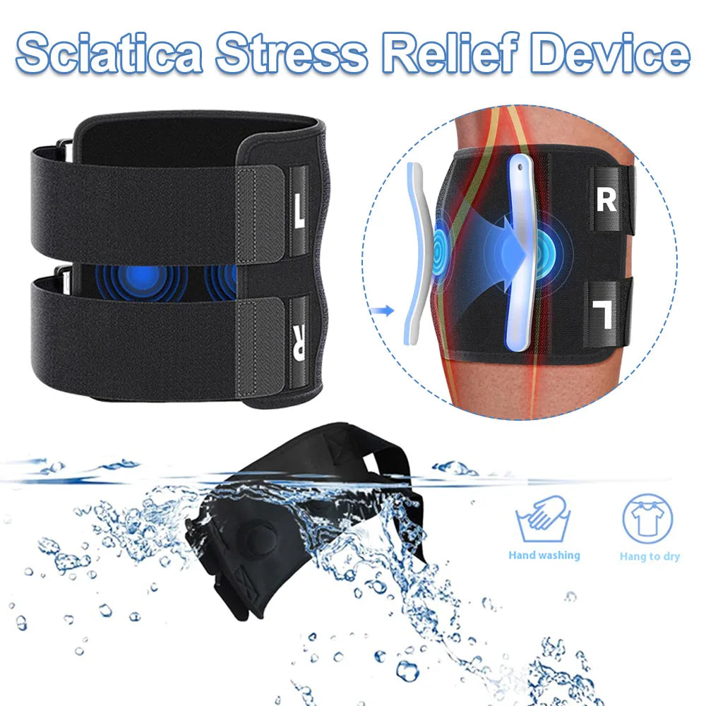 Sciatica Stress Relief Brace Adjustable Sciatica Stress Relief Support Ergonomic Sciatic Nerve Compression Brace for Men Women