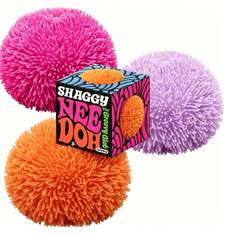 Teenie Fuzz Ball Maltose Dough Squishy Sensory Fidget Toy | Colorful Stress Relief Gift