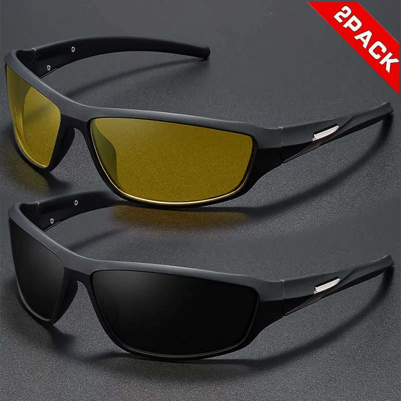 Trendy Unisex Fashion Sunglasses Set — 2 Pairs