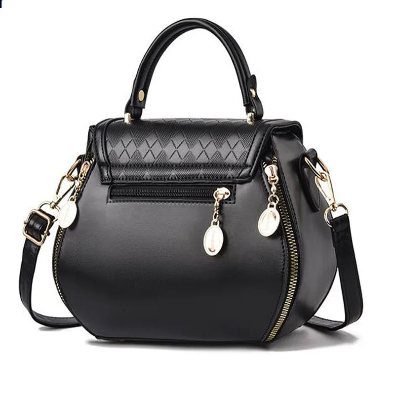 Genuine Leather Bow Bucket Tote Bag | Women's Shoulder Bag — 6 Colors