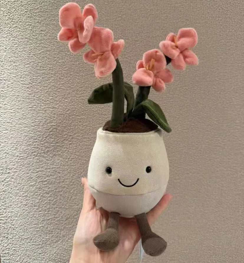 JC Plush Potted Plant Decor Toy Sunflower Daisy Drop Stuffed Soft Comfortable Doll Home Decoration Trendy Toy Jc Plush Gift