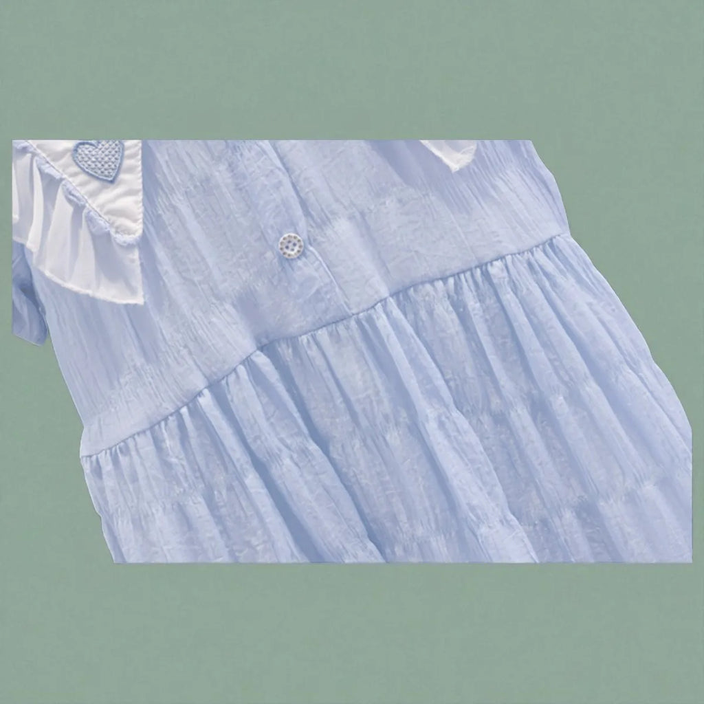 Toddlers Dresses For Girls Children's Dress Summer Cotton Kids School Costumes Short Sleeve Baby  4 5 6 8 9 10 12 Years