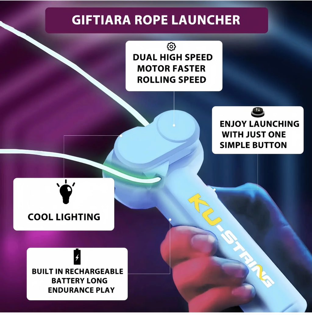 Loop Lasso Glow-in-the-Dark Party Light Toy | USB Rechargeable | 90-Min Glow | Stress Relief
