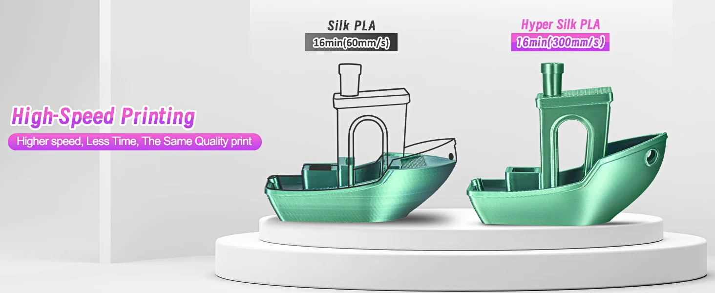 ERYONE 1KG Silk Dual Color PLA Series 3D Printer Filament 1.75mm, Dual-Color Coextrusion Silky Shiny Finish, 1kg Spool