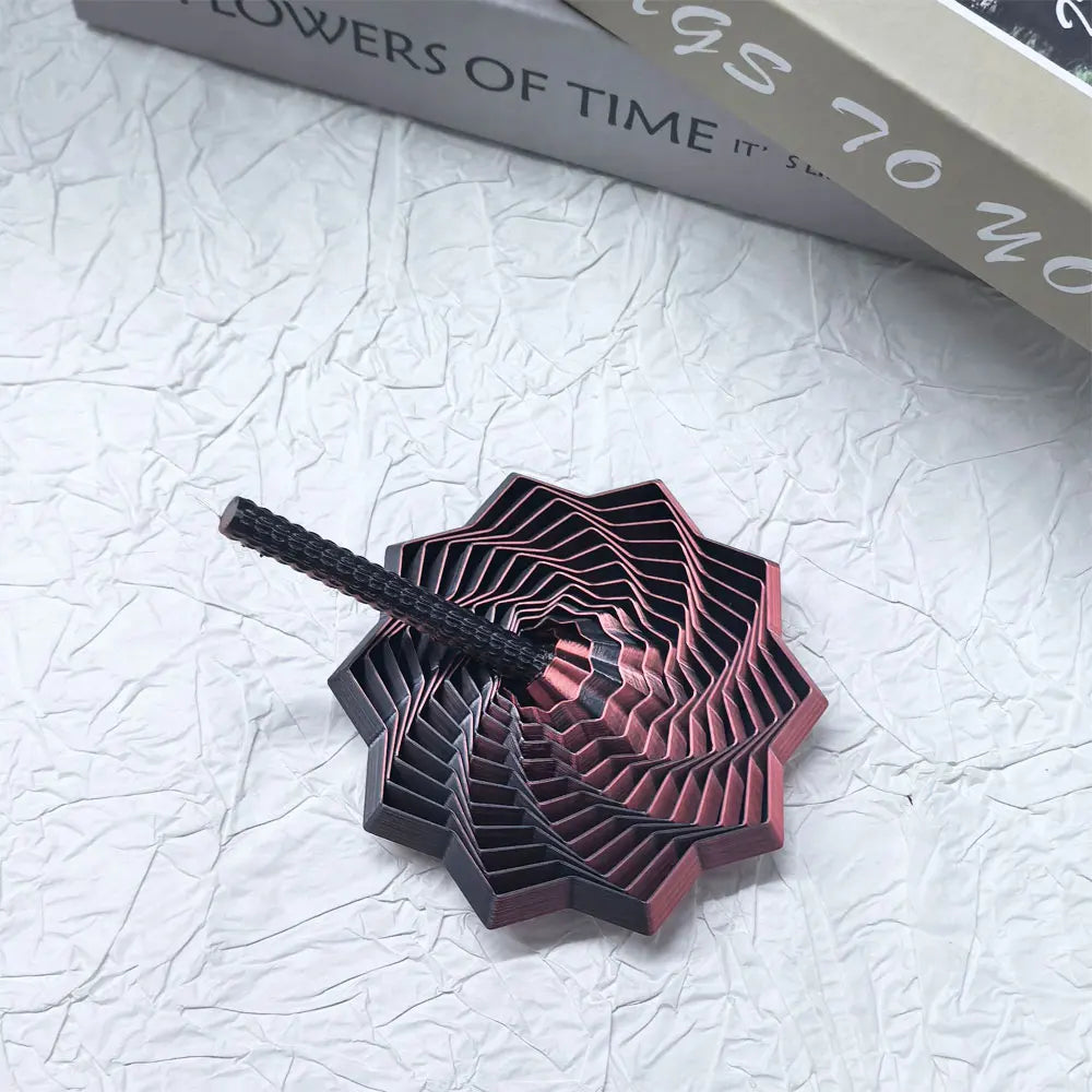 3D Visual Illusion Fidget Star | Sensory Stress Relief Spiral Ornament