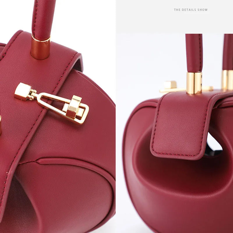 Women's Mini Bowling Round Shoulder Bag