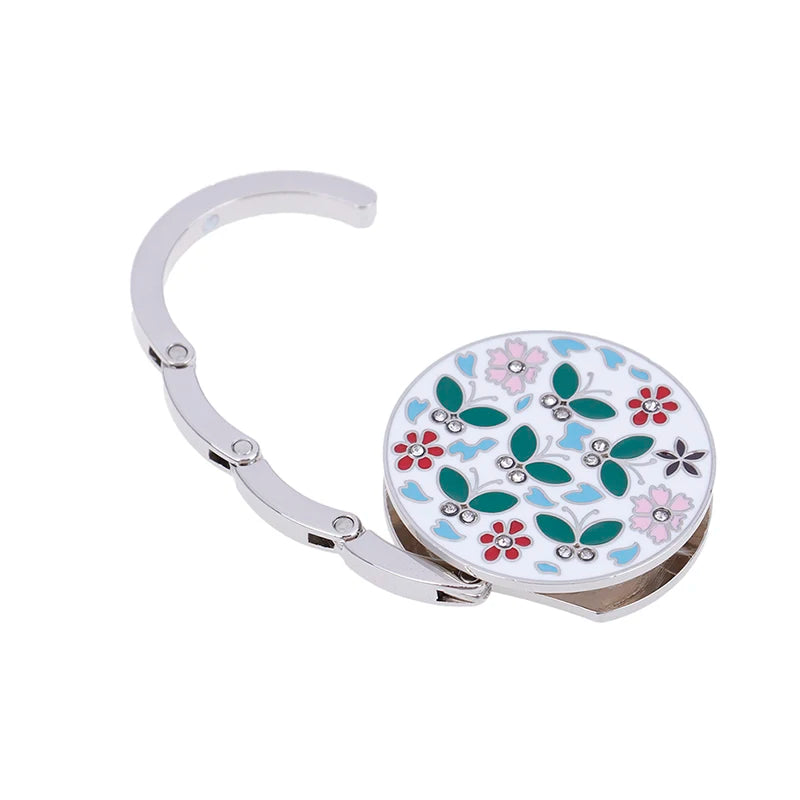 Flower Shape Folding Purse Hanger & Table Bag Hook